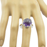 Laura Art Deco Purple Solitaire Ring
